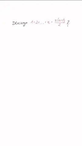 Suma liczb od 1 do n | Interpretacja geometryczna