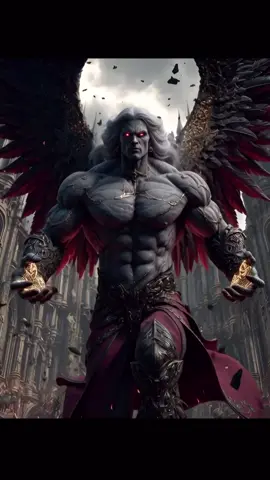 A majestic fallen angel. #4k #angel #art #supernatural #fyp 