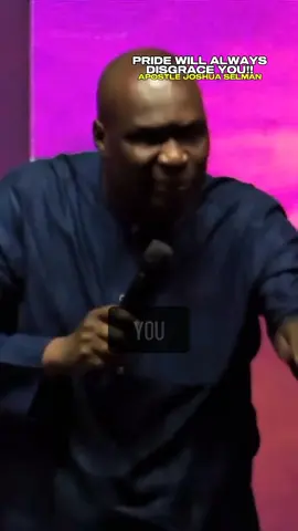 PRIDE WILL ALWAYS DISGRACE YOU!!- Apostle Joshua Selman Ninmak. . . . .  #koinonia  #spiritualgrowth  #faithjourney  #inspiration  #kingdommindset                            