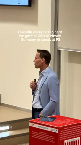 Another day, another CEO talk at Frankfurt School ✨ #FrankfurtSchool #ceo #nestle #careertok #businessschool  @Nestle_Deutschland 