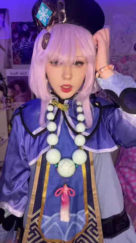 I am a zombie..! 🥹 #fyp #GenshinImpact #genshinimpactcosplay #qiqigenshinimpact #qiqicosplay 