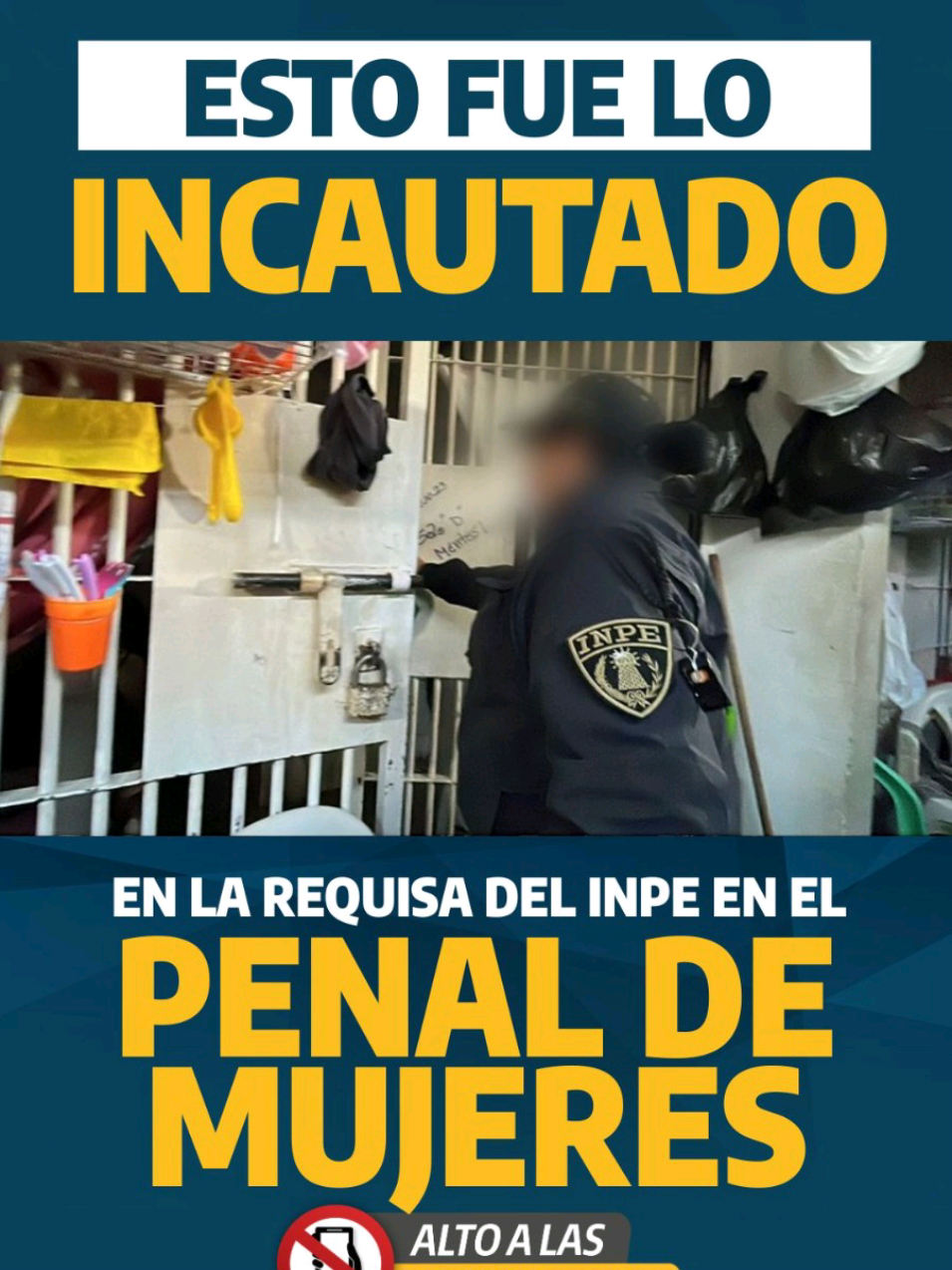 🔴 𝗥𝗲𝗮𝗳𝗶𝗿𝗺𝗮𝗺𝗼𝘀 𝗻𝘂𝗲𝘀𝘁𝗿𝗮 𝗮𝘂𝘁𝗼𝗿𝗶𝗱𝗮𝗱 💪. Los agentes del INPE intervinieron en el penal Anexo Mujeres de Chorrillos, como parte del megaoperativo nacional contra el crimen organizado desde las cárceles. Y los resultados fueron impactantes.#fyp #extorsión #crimenorganizado