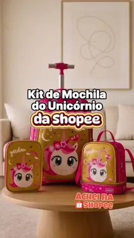 Rodinha + Estojo + Lancheira ✨ #kit   #escolar  #mochila  #rodinha  #lancheira 