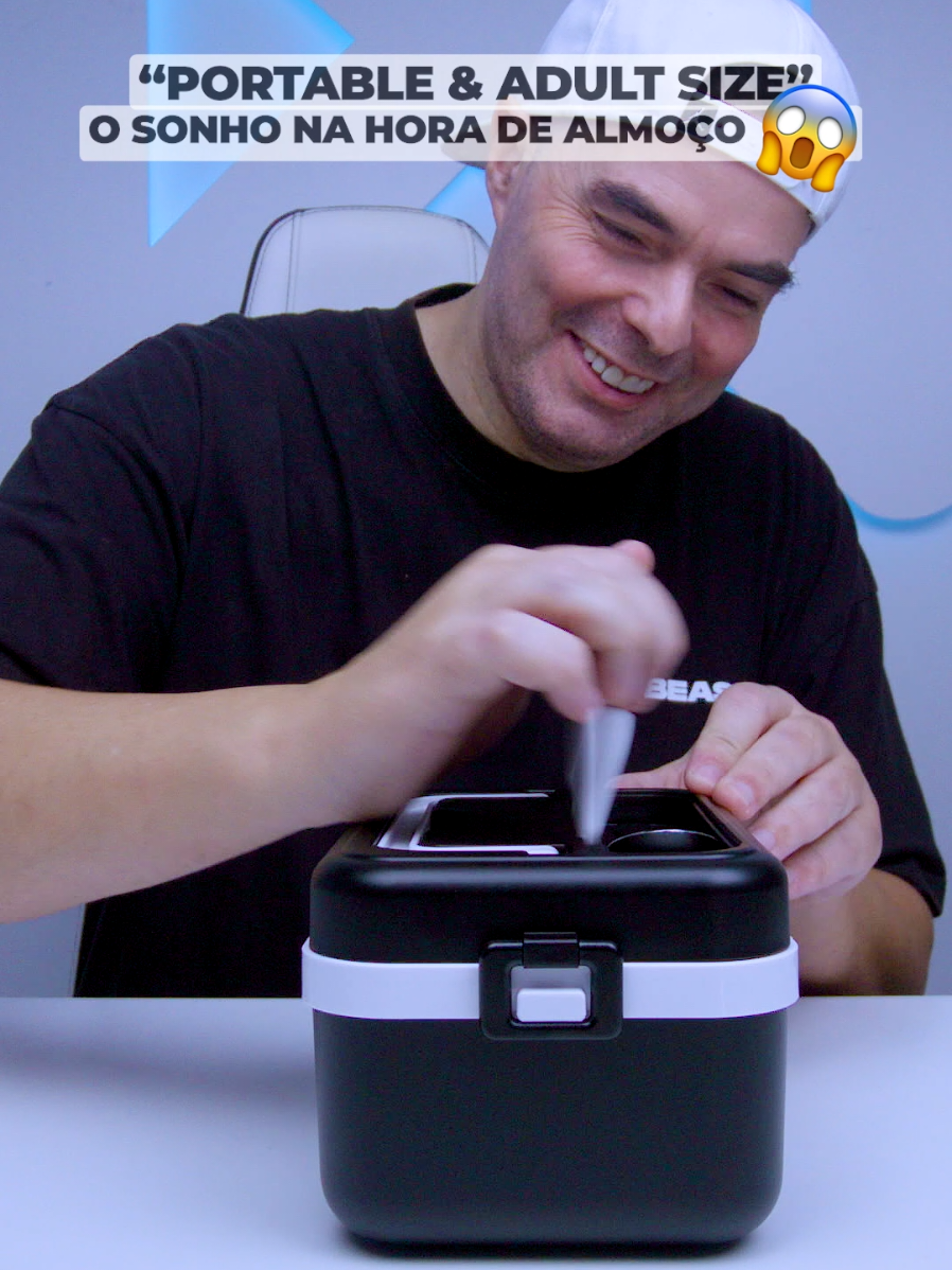 A única marmita que não te deixa na mão... Nem com fome, nem sem bateria 🤯 #Tech #gadgets #lunchbox 