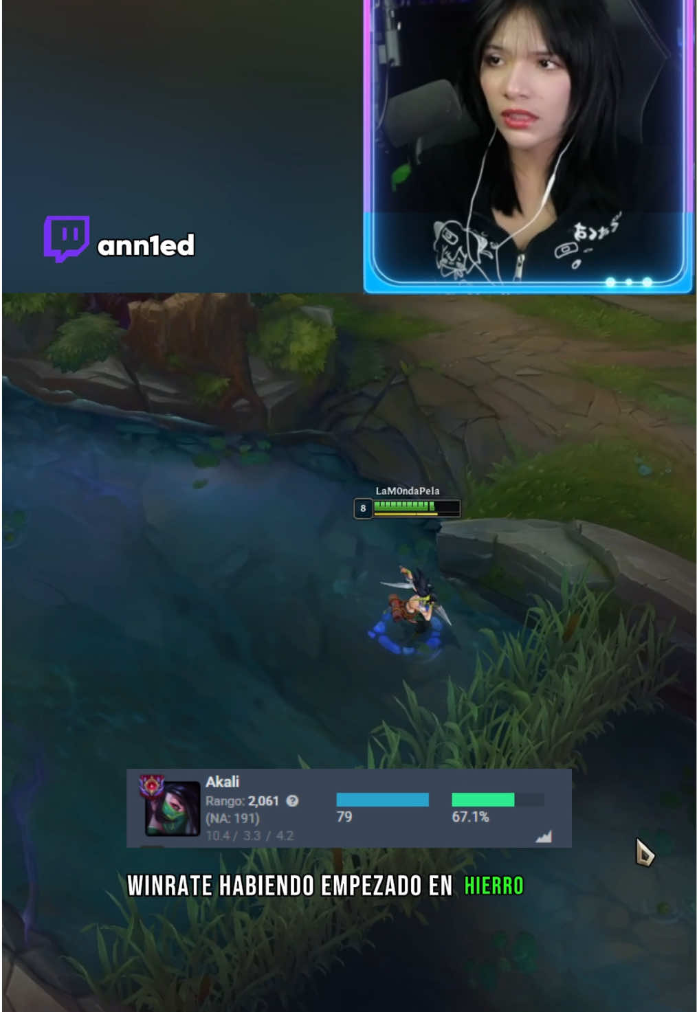 Así va el ping en NA #leagueoflegends #annie #akali #GamerGirl 