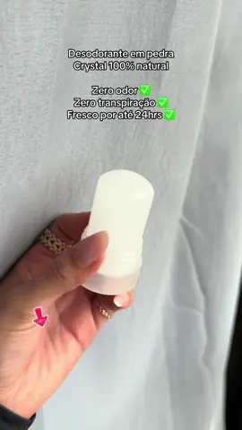 Essa pedra realmente funciona, testada e aprovada! #pedra #desodorantenatural 