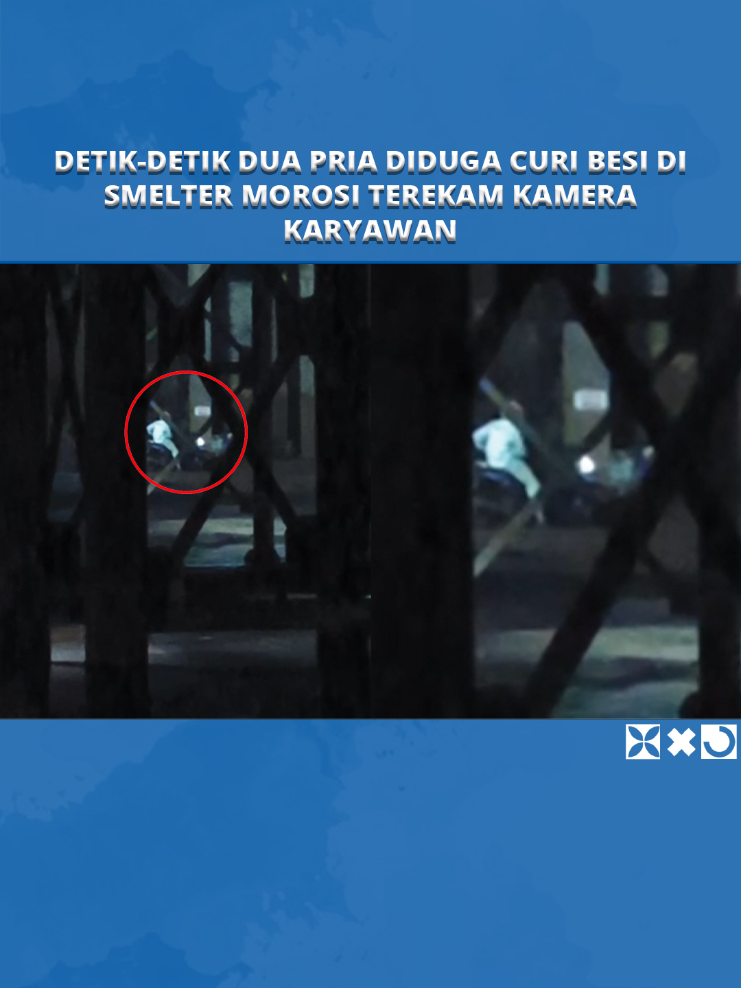 Inilah detik-detik dua pria diduga mencuri potongan besi milik perusahaan smelter nikel di Kecamatan Morosi, Kabupaten Konawe, Provinsi Sulawesi Tenggara (Sultra).  Aksi ini terekam kamera telepon genggam salah seorang karyawan perusahaan tersebut, Minggu (16/11/2025).  #pencurian #smelternikel #Morosi #Konawe #SulawesiTenggara #TribunnewsSultra #fyp #viral