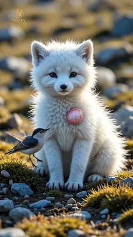 white Fox Wildlife Symbiosis Bond Videos  Wildlife Symbiosis Bond  #ForYou#ForYouPage#FYP#Shorts #USATok 