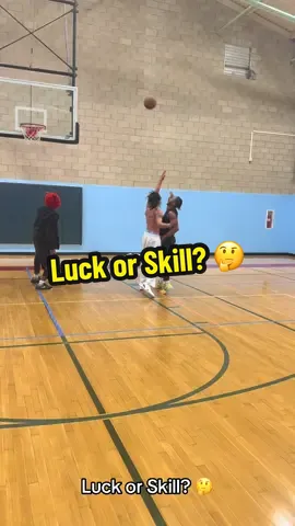 Luck or Skill? 🤔 #fyp #1v1 #basketball #viral #skills 