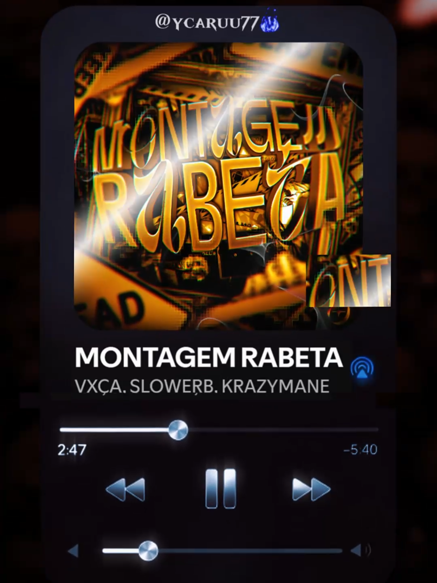 Song: MONTAGEM RABETA (SLOWED) | 𝐒𝐩𝐨𝐭𝐢𝐟𝐲 𝐩𝐥𝐚𝐲𝐥𝐢𝐬𝐭 𝐥𝐢𝐧𝐤 𝐢𝐧 𝐛𝐢𝐨! | #musica #edit #funk #phonk #vibesss #slowedsongs #songlyrics #aveeplayer #fyp #musicas #🎧 #myedit #phonk_music #bassboosted #bass #trend #playlist #spotify