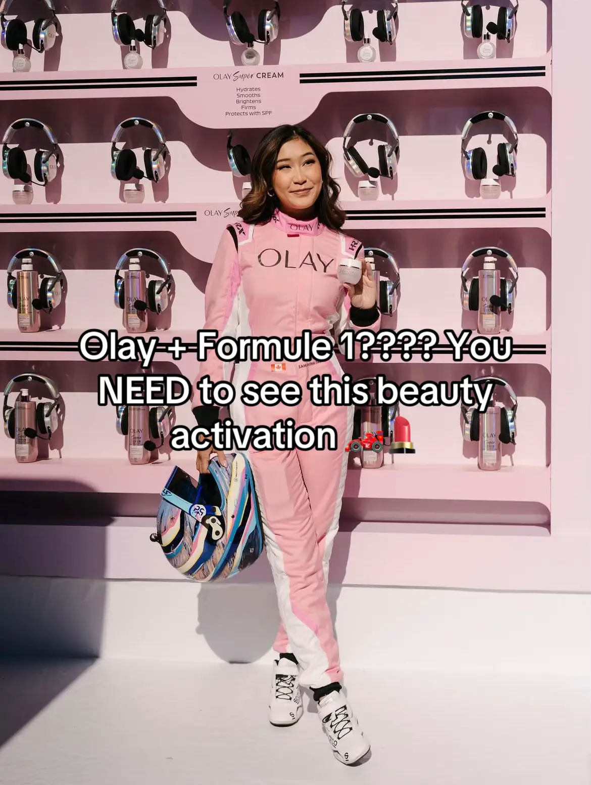you’re not ready for how immersive this is. check the link in bio to explore the pit stop 👀 #olay #beautytiktok  #creatorsearchinsights #skincare #skincaretiktok cc @Olay Skin Care  🥂💄💋 olay, formula 1, beauty, campaign, pop-up, immersive, marketing, skincare, experience, innovation, racing, brandactivation, 5-in-1, futurism, bonding,  f1,  formula, activation,  cosmetics, speed, texture, maquillage, make up