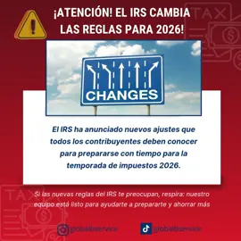 📢 El IRS ya anunció los primeros cambios para el 2025 Cada año, el IRS ajusta créditos, deducciones y límites de ingresos para mantenerse al día con la inflación… y el 2025 no será la excepción. 🔍 ¿Qué cambiará en 2025? Estos son algunos de los ajustes que ya confirmó el IRS: ✔ Nuevos límites para créditos fiscales ✔ Cambios en montos de deducciones estándar ✔ Actualización en los tramos de impuestos federales ✔ Nuevos límites de contribución para planes de retiro ✔ Ajustes en umbrales de ingresos para calificar a créditos y deducciones ✔ Eliminación del IRS Direct File En otras palabras: tu reembolso, tus pagos y tu planificación financiera pueden verse afectados. Pero no te preocupes… 👇 Estamos aquí para ayudarte a entender estos cambios y prepararte antes de que llegue la temporada de impuestos. #usa #ayuda #taxes #finanzas #taxseason 
