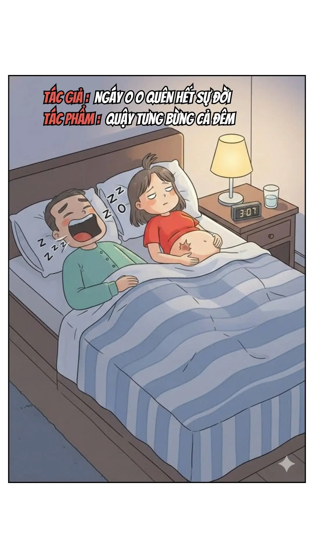 Nhiều lúc chỉ muốn đạp lão ta xuống giường thôi #mebau #mebauthongthai #mangthai 