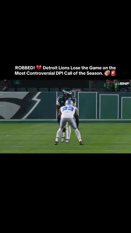 Look at the tape and tell me if this DPI call was worth the game! 🤯 That is an absolutely back-breaking penalty, especially in the final moments. The Lions fought hard, but this decision against the Eagles will be talked about for weeks. Was it a fair call or an absolute robbery? Lions fans, let your voices be heard! Did the ref get it right? 👇 #DetroitLions #NFL #DPI #Eagles #VVHDaily