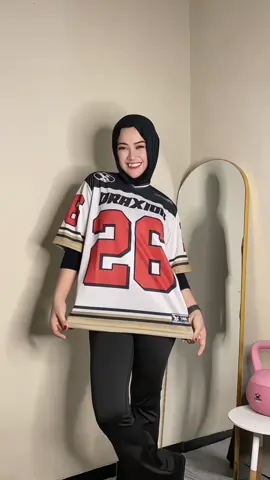 DRAXION JERSEY NYAMAN UNDER 100rb 😍#outfitideas #jersey #overzise #ootdfashion 