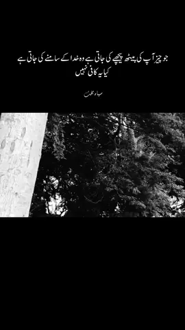 جو چیز آپ کی پیٹھ پیچھے کی جاتی ہے وہ خدا کے سامنے کی جاتی ہے کیا یہ کافی نہیں #fyp #foryou #foryoupage 