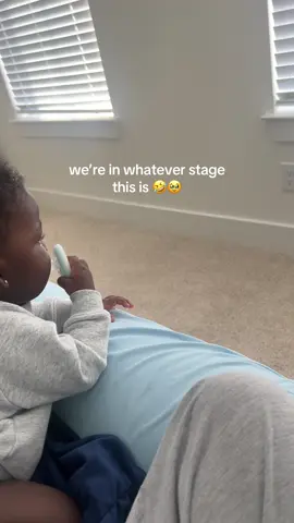 she does this then laughs about it 😅🤣 #fyp #firsttimemom #babytok 