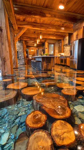 I think I'm obsessed with these epoxy floors! 🤯👏 #epoxy #interiordesign #rustic 