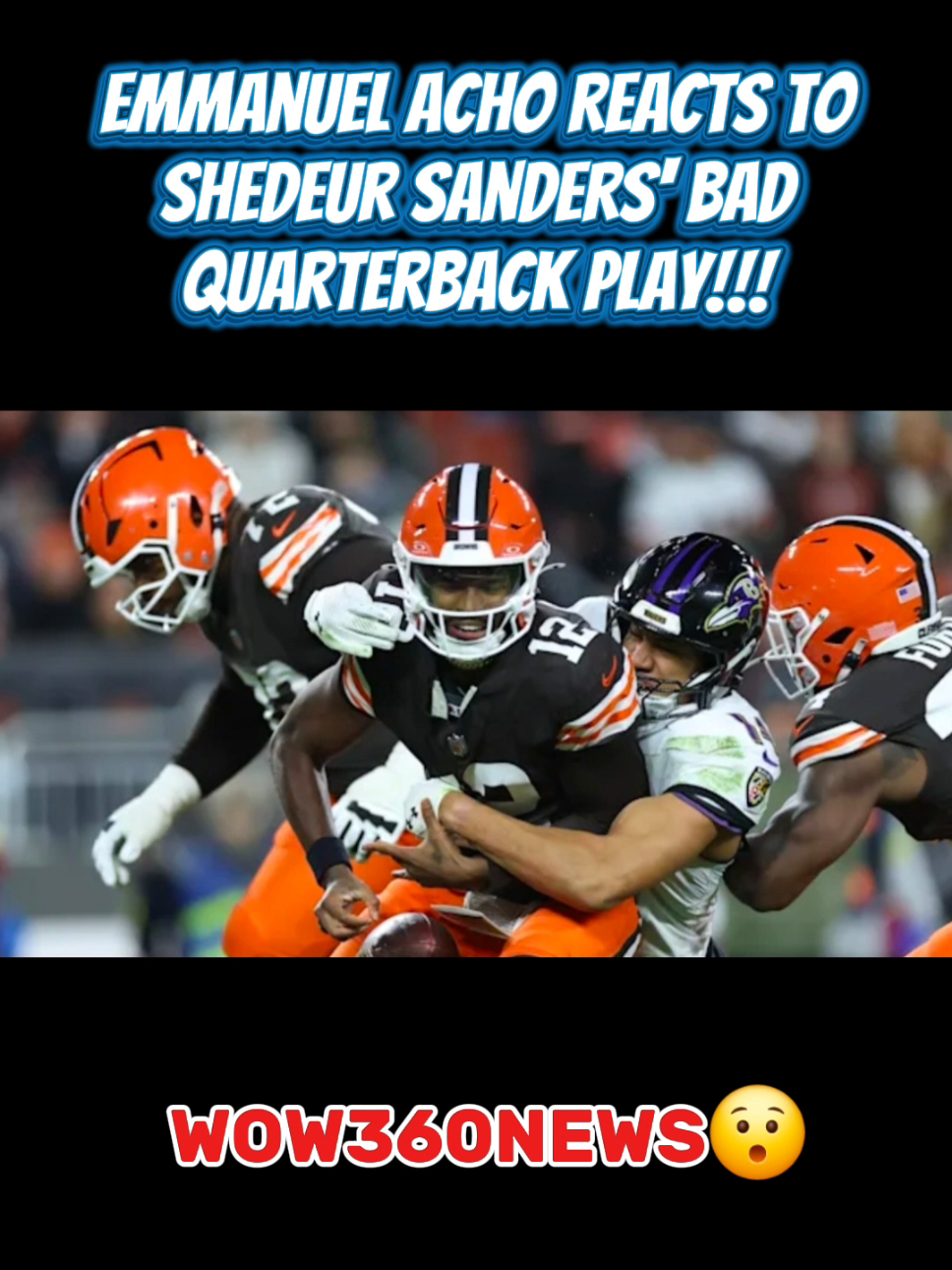 Emmanuel Acho Says Shedeur Sanders Did EXACTLY What He Was Supposed To Do😯 #shedeursanders #emmanuelacho #wow360news 