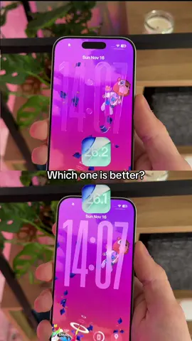 iOS 26.1 vs 26.2… WHICH ONE WINS? 👀 Apple dropped the Liquid Glass slider but ONLY on the Lock Screen 😭 Will they make it system-wide or nah? 🤔 #iOS26 #AppleUpdate #TechTok