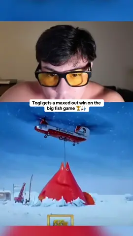 Togi gets a maxed out win on the big fish game 🏆🎣 #kickstreaming #togi 