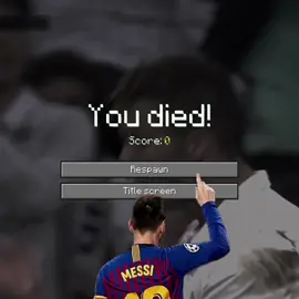 Respawn ✅ #barcelona #Minecraft #messi #football #footballtiktok 