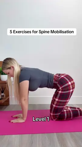 5 stretches for a strong spine. Suitable for all ages! #spinehealth #dailyyoga #mobility 