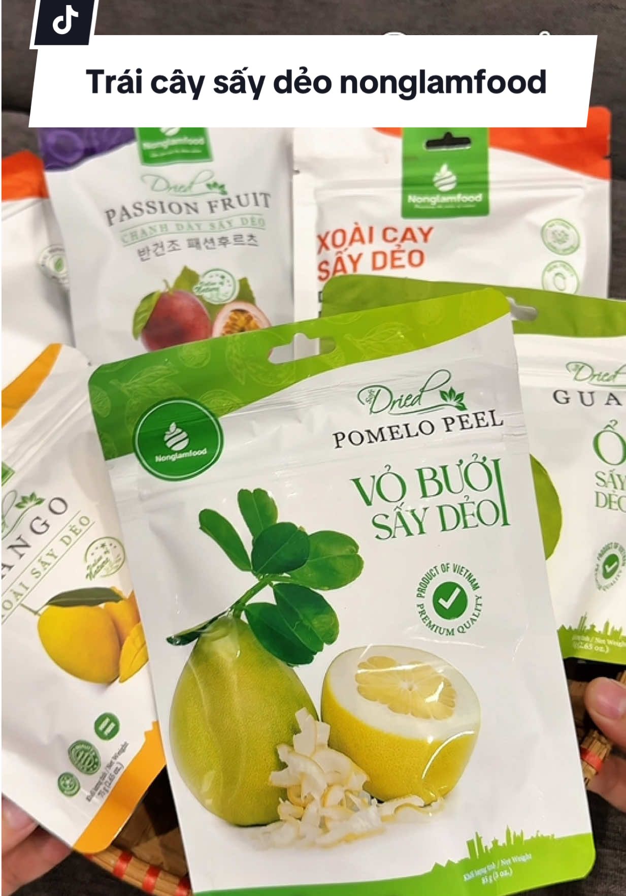 🍑✨ “Trái cây sấy dẻo NonglamFood – mềm dẻo, thơm ngọt tự nhiên, ăn là mê luôn 😍👌 #traicaysaydeo #anvat #traicaysaydeononglamfood #traicayxuatkhau #nongsanviet 
