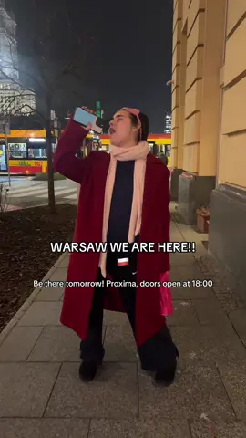 Poland we have arrived! Can’t wait to play tomorrow!!😍🇵🇱 #queenisbacktour #poland🇵🇱 #warsaw #queenofkings