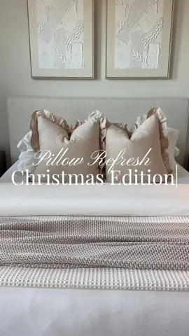 decorating my apartment for christmas part II / added some fun christmas pillows! linked in my ltk 🤍 #christmas #christmasdecor #homedecor #bedroom #pillow 