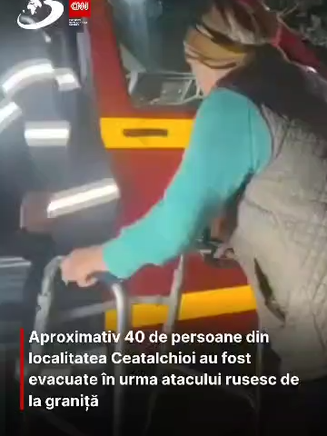 Au fost evacuate aproximativ 40 de persoane din localitatea Ceatalchioi în urma atacului rusesc de la graniță.