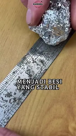 Menghilangkan Karat Dengan Alumunium Foil #shorts SC YT:@bangbew