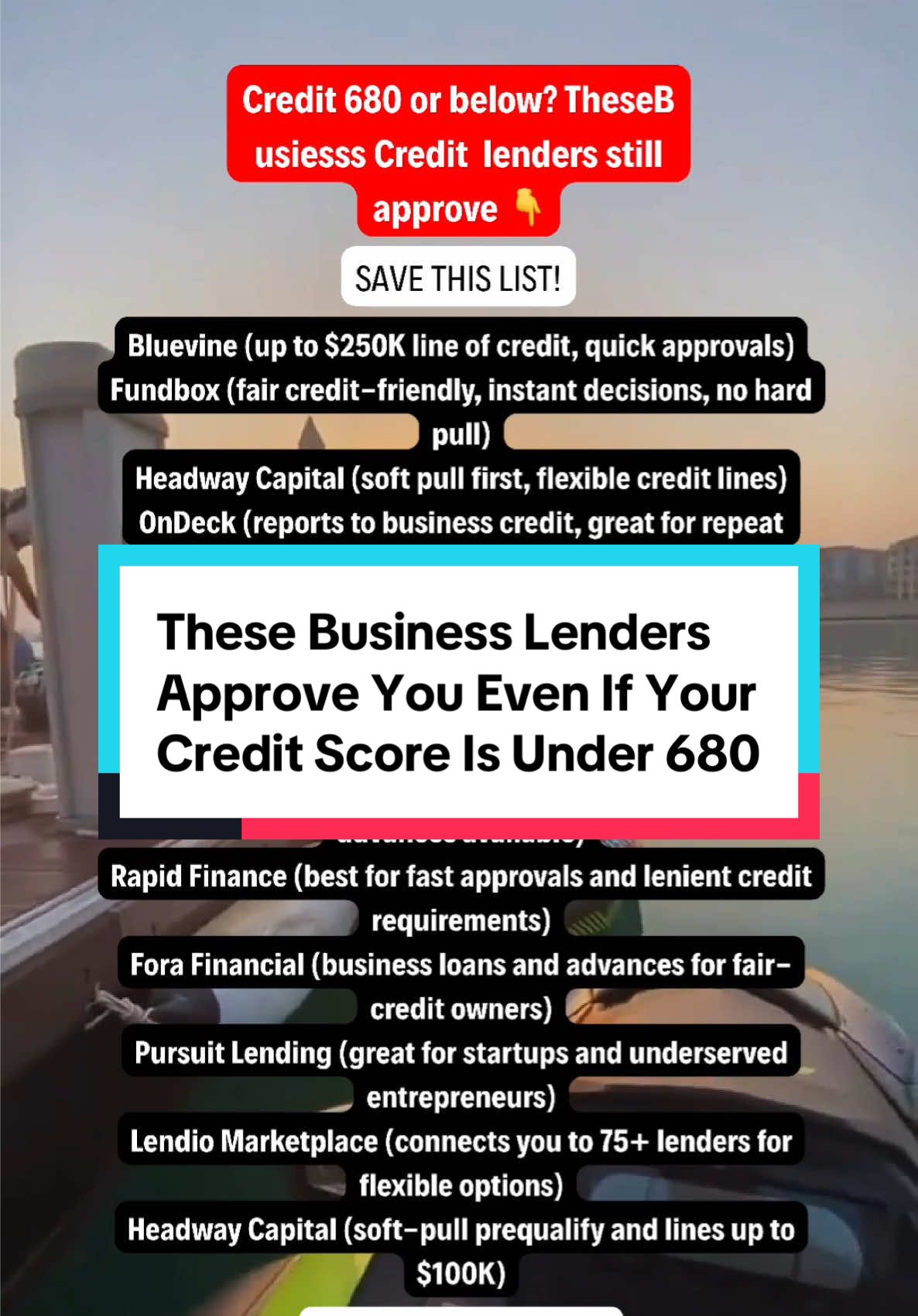 Credit score under 680? 👀 You’re NOT locked out of business funding — you just need the right lenders. 💰 These companies still approve fair credit, fund fast, and some even do soft pulls first. SAVE this & send to an entrepreneur who needs it. 🔁 Want the full funding blueprint? Comment “APPROVED” ⬇️ #businesscredit #businesstiktok #entrepreneurtips #homebusiness #creditrepair