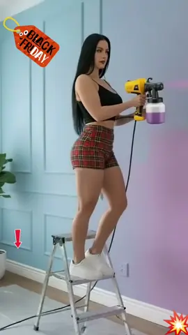 Olha essa pistola de pintura Hilda, ideal para pintar móveis, paredes e muitas outras opções 🤩 #ferramentas#pintor #tiktokshopblackfridaybr #pintura #casa 