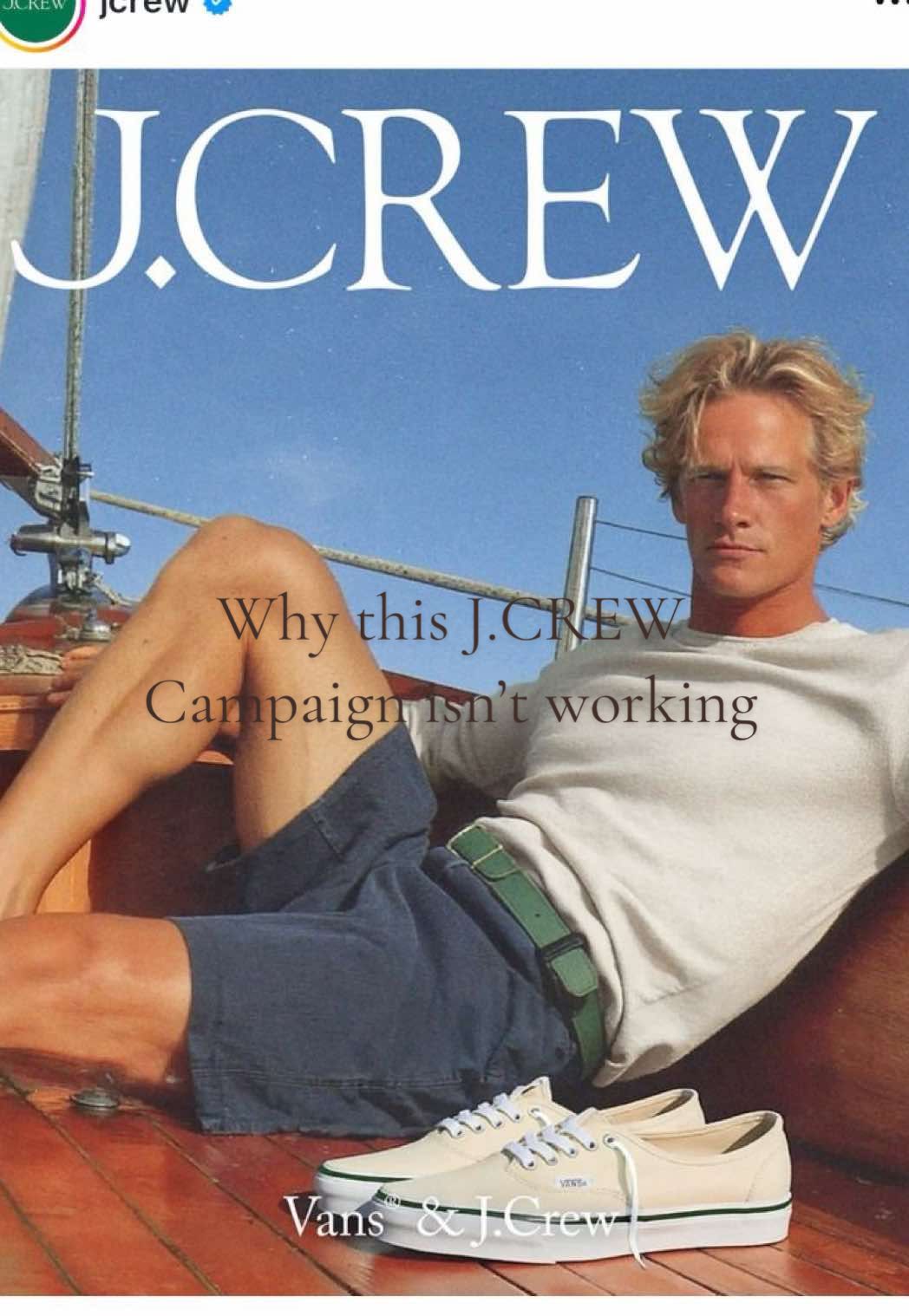 Why J.Crew's Al ad isn't working-not creative, just derivative. Nostalgia needs story. #brandstorytelling #ai #marketing #jcrew #creativedirection 