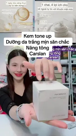 Kem tone up  Dưỡng da trắng mịn săn chắc Nâng tông  Carslan Với công thức 377 được cấp bằng sáng chế Ức chế hoạt động của tyrosinase. Nhắm mục tiêu vào melanin tại nguồn. VC-IP a-Arbutin Niacinamide Giảm sắc tố Các đốm sáng hơn rõ rệt, 1 chai, 4 lợi ích cho vẻ ngoài tự tin với khuôn mặt mộc kem nền hiệu chỉnh tông màu da, không để lại vệt trắng Lớp làm sáng trước khi trang điểm liền mạch, không bị xỉn màu Serum làm sáng da Giảm vết thâm và làm sáng da Kem chống nhăn nâng cơ ♥️ #carsland #toneup #duongda #viraltiktok #flypppppppppppppppppppppppppppppppp 