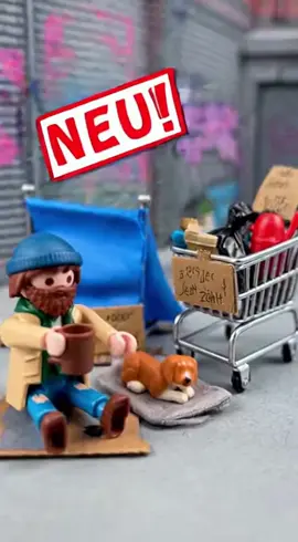 Neu im Sortiment. Playmobil Obdachlosen set  #funny #playmobil #sora #fyp #memetok 