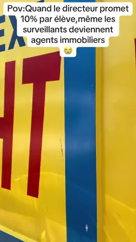 Quand le directeur promet 10% par élève , Même les surveillants deviennent agents immobiliers 😭😂 #fyp #congobrazzaville242🇨🇬 #viral #comedie #school 