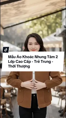 Mẫu Áo Khoác Nhung Tăm 2 Lớp  - Trẻ Trung - Thời Thượng:::: #aokhoacnhung #aokhoacnhungtam #aokhoac2lop #aodepnu #aothudong 