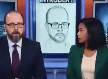 Suspect Sketch Sparks Studio Standoff. In a surreal twist during a live broadcast, a news anchor found himself staring at a police sketch that looked eerily like him—glasses, beard, and all. As the segment described the suspect’s features, viewers watched the anchor’s stunned reaction, sparking viral speculation and laughter. Was it coincidence, comedy, or a case of mistaken identity? The moment became an instant meme and legacy challenge. #SketchySituation #NewsroomMystery #AnchorVsIntruder #LiveTVLegend #ViralIdentityCrisis