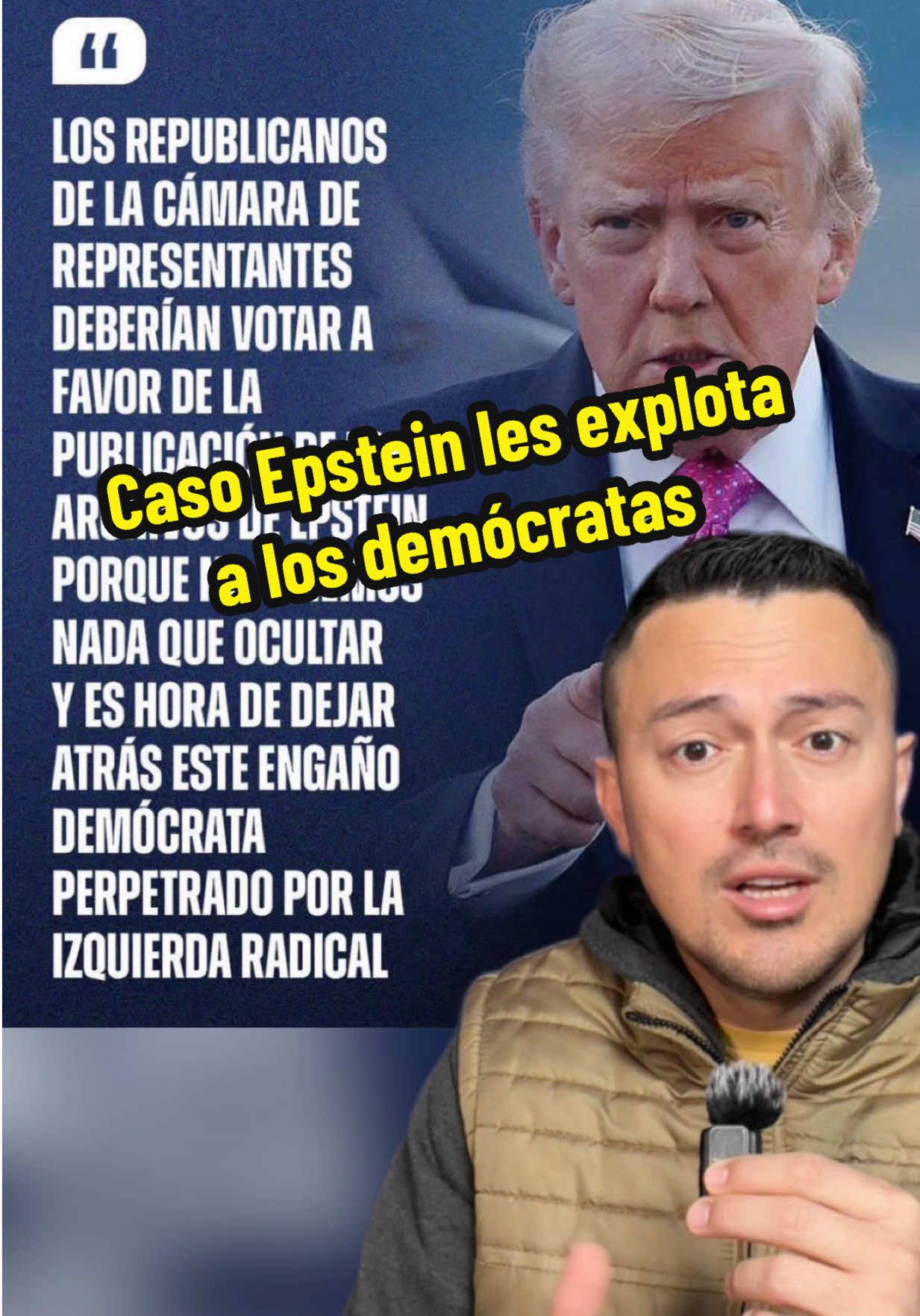 📢 Trump exige desclasificar todo sobre Epstein y acusa a los demócratas de usar el caso como distracción. Pidió a los republicanos revelar cada documento porque, según él, “no tenemos nada que esconder” y este tema ha sido un “engaño demócrata” para tapar sus propios problemas. También recordó que el Departamento de Justicia ya entregó miles de páginas donde aparecen nombres demócratas, y advirtió que no caerá en la “trampa Epstein”, que —dice— termina siendo un problema para ellos, no para él. #parati 