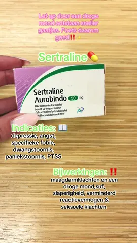 Sertraline 💊 zorgt voor een betere stemming en het maakt u minder angstig. #apotheek #fyp #pharmacy #medicatie #gezondheid 