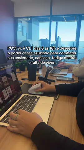 Ta cansado? Você precisa colocar esse azul na sua vida! #clt #ansiedad 