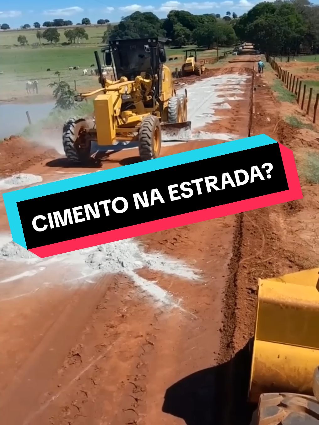 Por que jogam cimento na estrada? #curiosidades #trabalho #divertido #tecnologia 