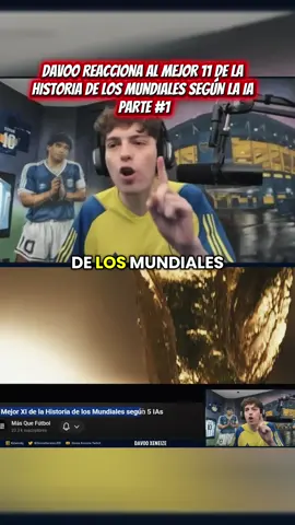 DAVOO REACCIONA AL MEJOR 11 DE LA HISTORIA DE LOS MUNDIALES SEGÚN LA IA  #parte1  #davooxeneize #football #worldcup #futbol 