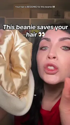 This satin-lined beanie is actually saving my winter hair 😭✨ Linking it before it sells out. #tiktokshopblackfriday #tiktokshopcreatorpicks #superbranddayBFCM #tiktokmademebuyit #HairCareTips