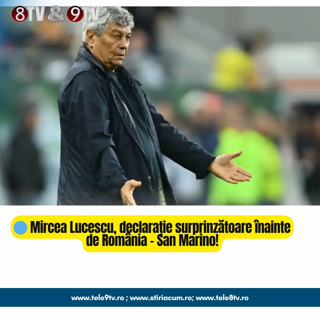 🔵 Mircea Lucescu, declarație surprinzătoare înainte de România – San Marino! Mircea Lucescu a vorbit la conferința de presă dinaintea ultimului meci al României din preliminariile CM 2026 și a lăsat de înțeles că nu e sigur că va mai fi selecționer la barajul din martie. Întrebat pe ce va construi echipa pentru duelurile decisive din primăvară, Lucescu a oferit un răspuns total neașteptat: 🗣️ „Nu se știe dacă eu voi mai fi… Echipa se construiește în momentul de față. Am o vârstă. Cine știe, mâine mă îmbolnăvesc… Așa că o să vedem până în martie. E ceva timp.” #MirceaLucescu #tele9tv #tele8tv 