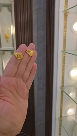 خواتم أنيقة و جميلة 😍 ذهب عيار ٢١ ب ١٤٥٠ ريال للخاتم الوزن ٢.٣ جرام