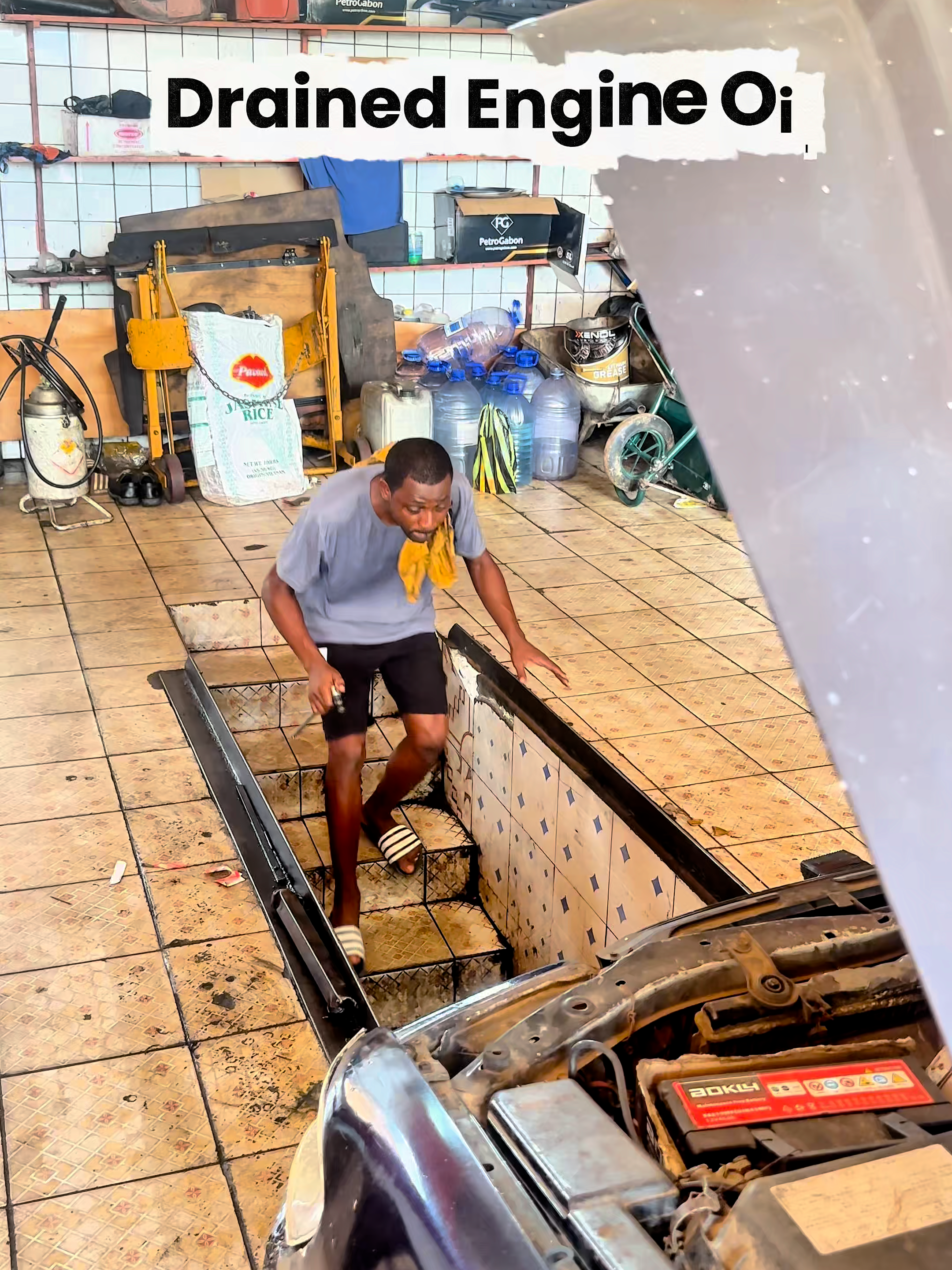 Drained Engine Oil 😂 #comedyskits #foryoupage #funny 