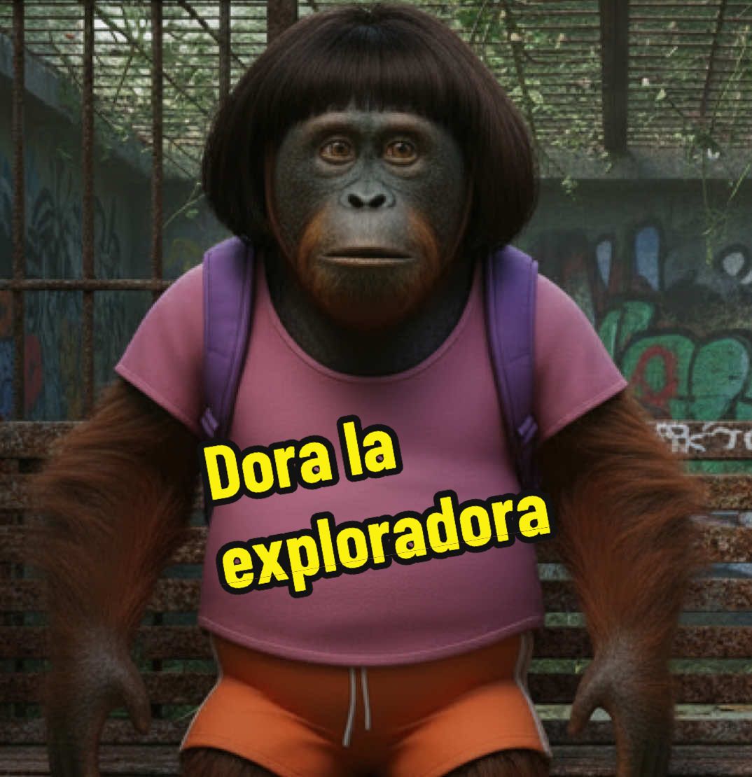 Dora la exploradora  #chistesmalos #orangutarao #peruvianbrainrot #doralaexploradora #comedia 